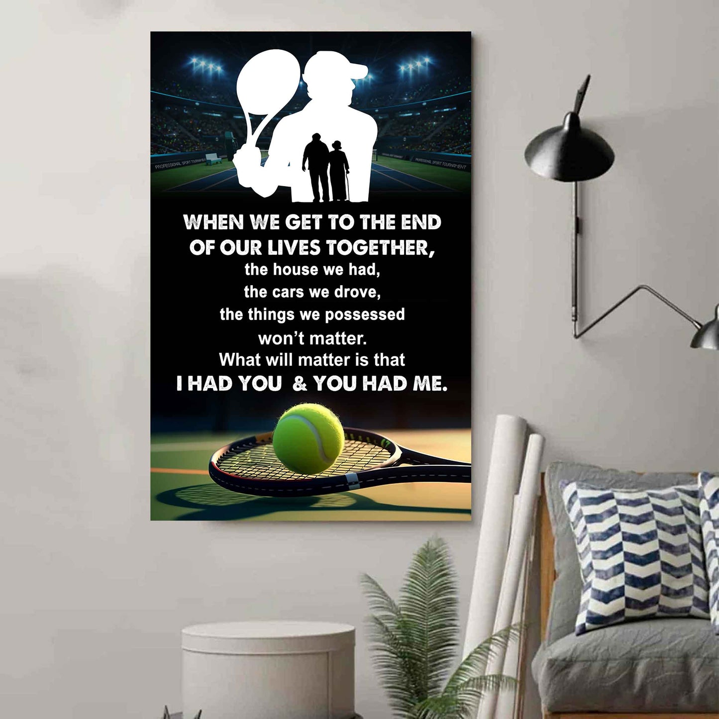 sport poster canvas i had you and you had me gift for wife husband