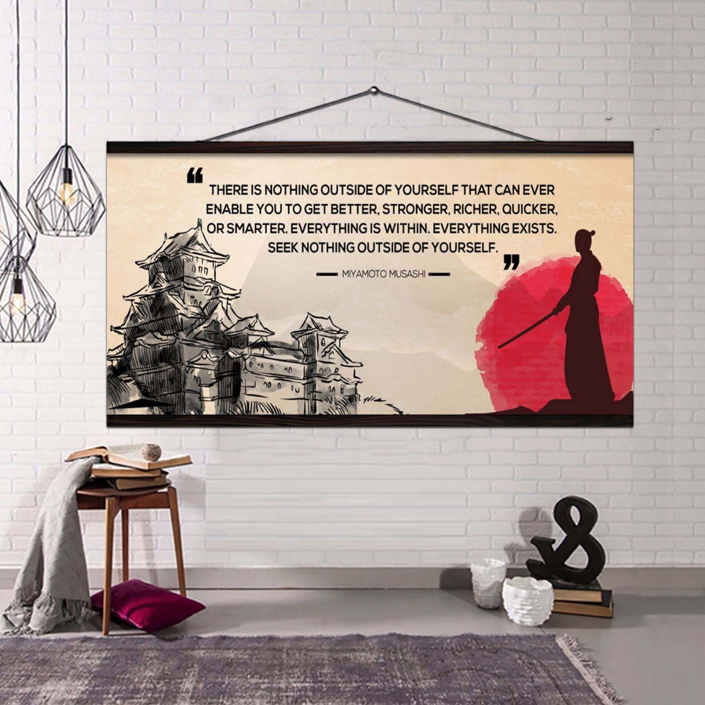 samurai poster canvas-the book of five rings
