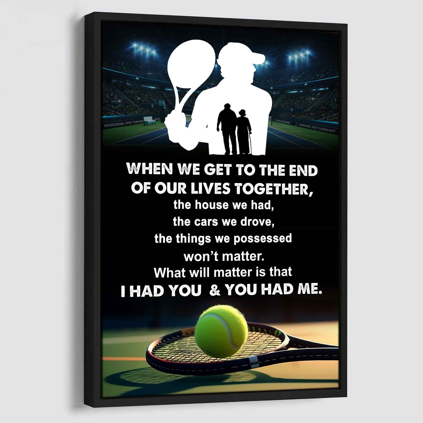 sport poster canvas i had you and you had me gift for wife husband