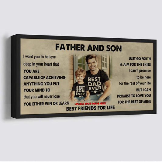 Vikings Father And Daughter Best Friends For Life - Ver 2 You Will Never Lose Poster Canvas Gift For Daughter From Father
