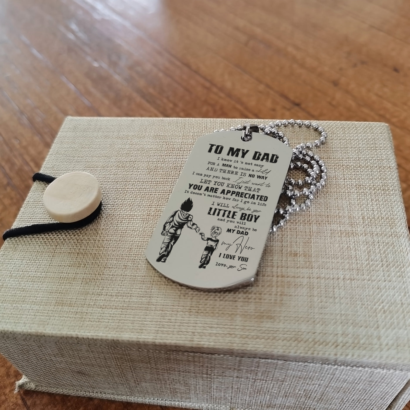 to my dad one side engrave dog tag gift for your dad your father