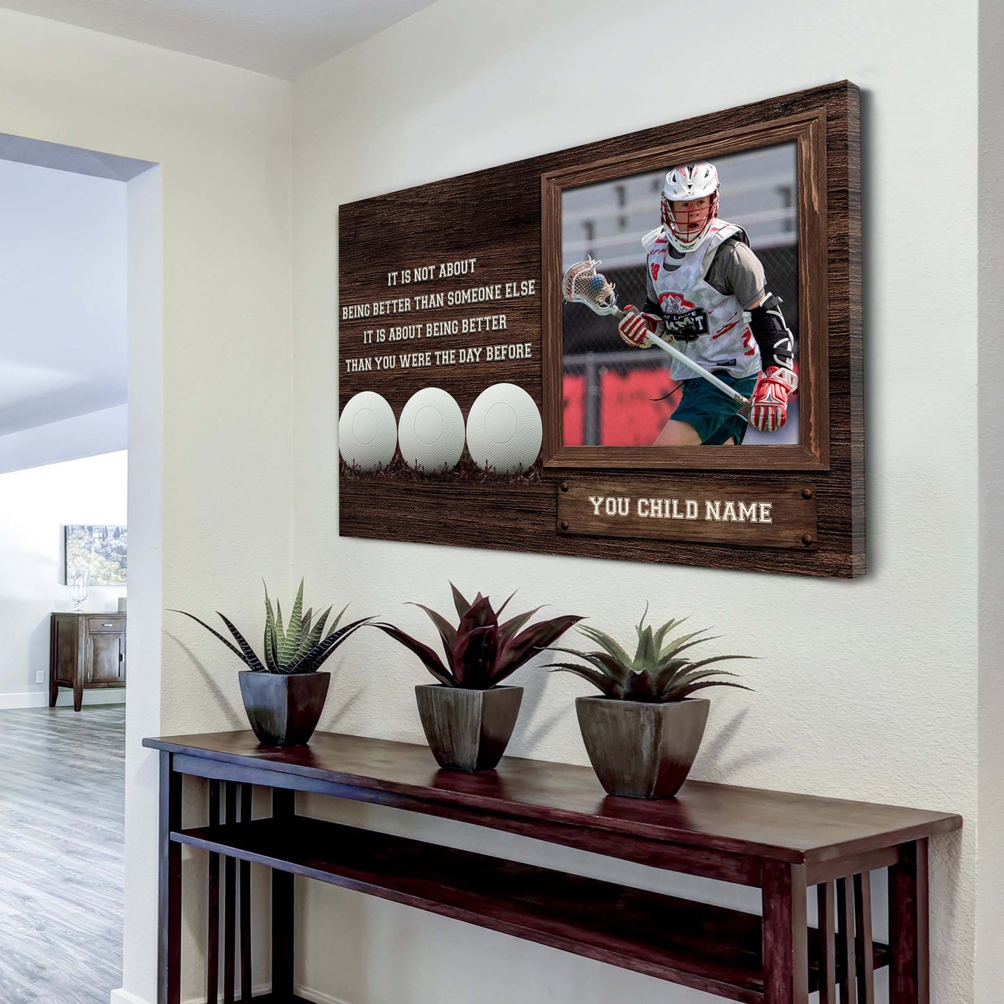 basketball personalized picture and name it's not about being better than someone else it's about being better than you were the day before