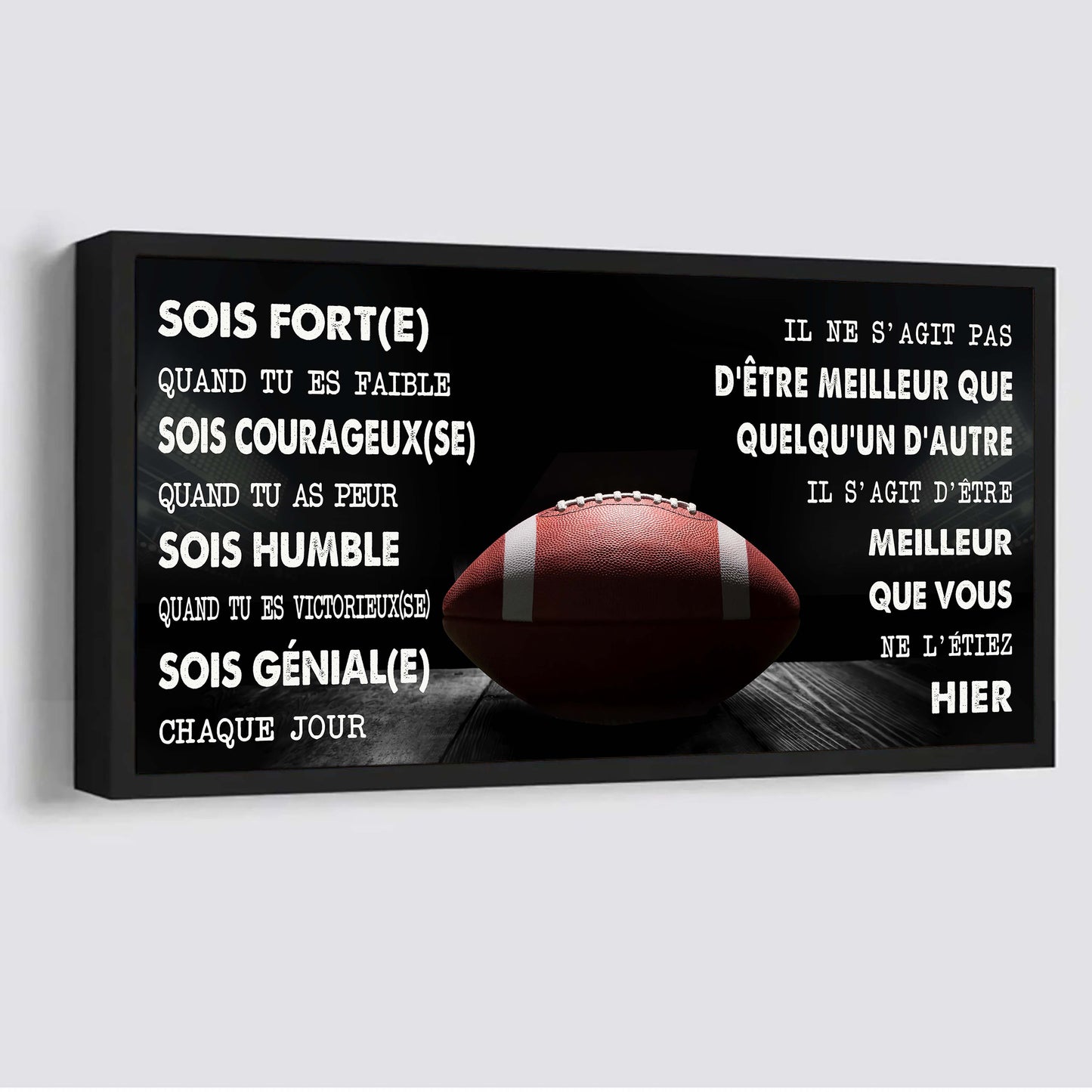 fren basketball il ne s'agit pas d'être meilleur que quelqu'un d'autre, il s'agit d'être meilleur que vous ne l'étiez hier.