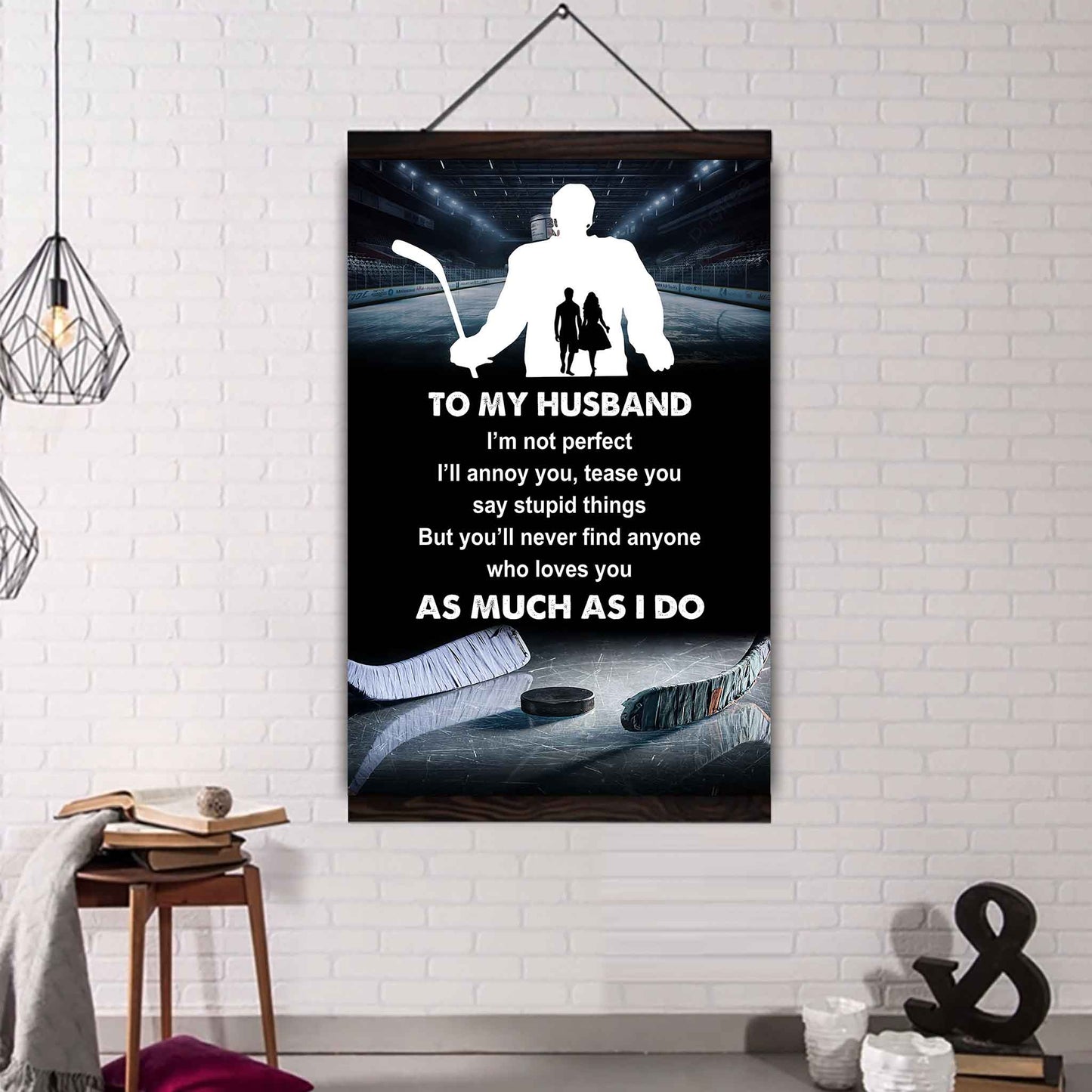sport poster canvas to my husband i am not perfect gift for husband loving gift