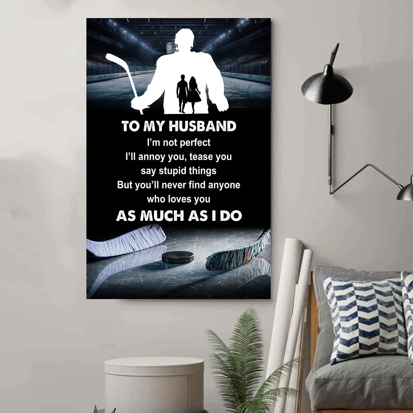 sport poster canvas to my husband i am not perfect gift for husband loving gift