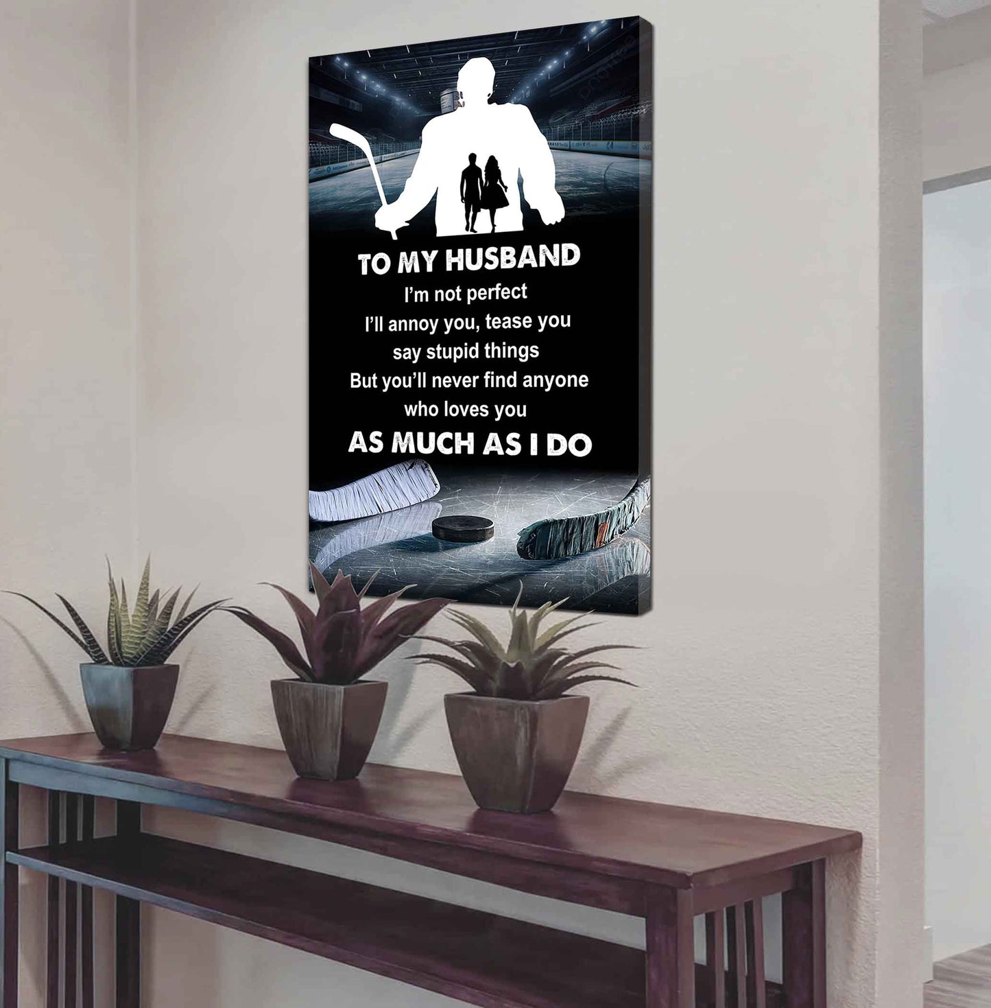 sport poster canvas to my husband i am not perfect gift for husband loving gift