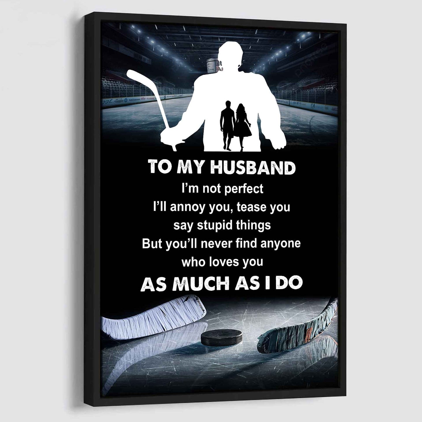 sport poster canvas to my husband i am not perfect gift for husband loving gift