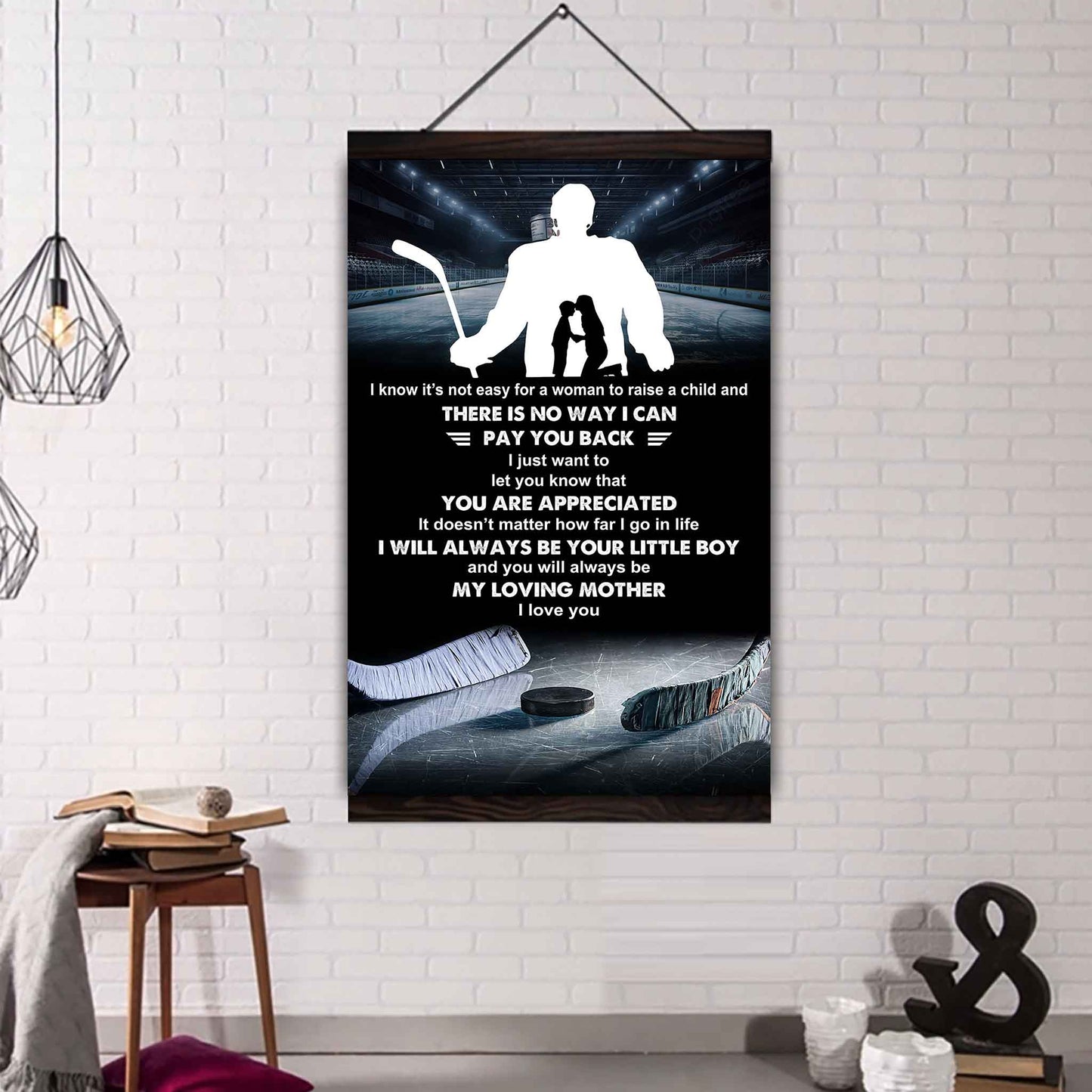 Poster Child Canvas To My Mom I Know It's Not Easy - I Will Always Be Your Little Boy Gift From Son