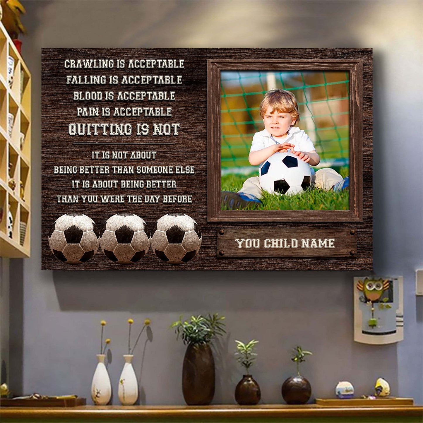personalized picture and name quitting is not - it's not about being better than someone else it's about being better than you were the day before