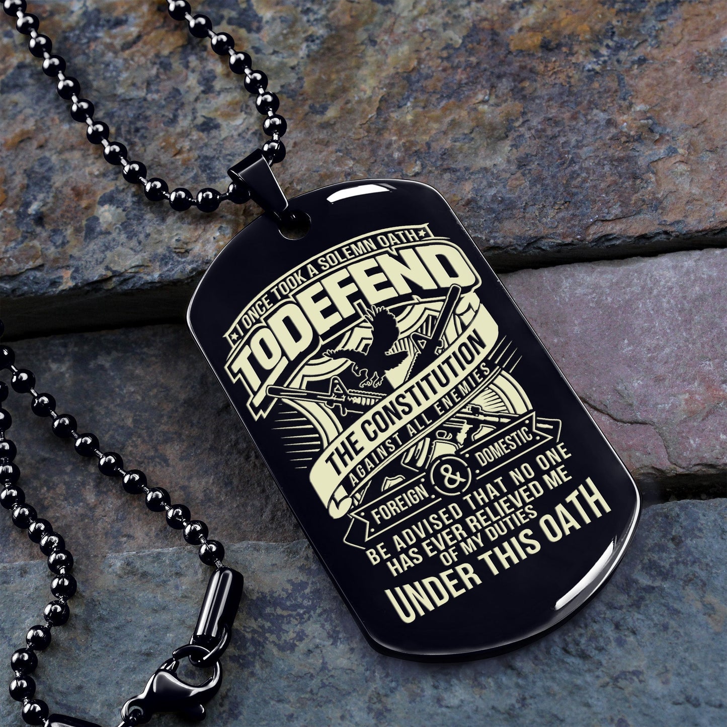 veteran one side dog tag gift for your vetaran your brother memorial day