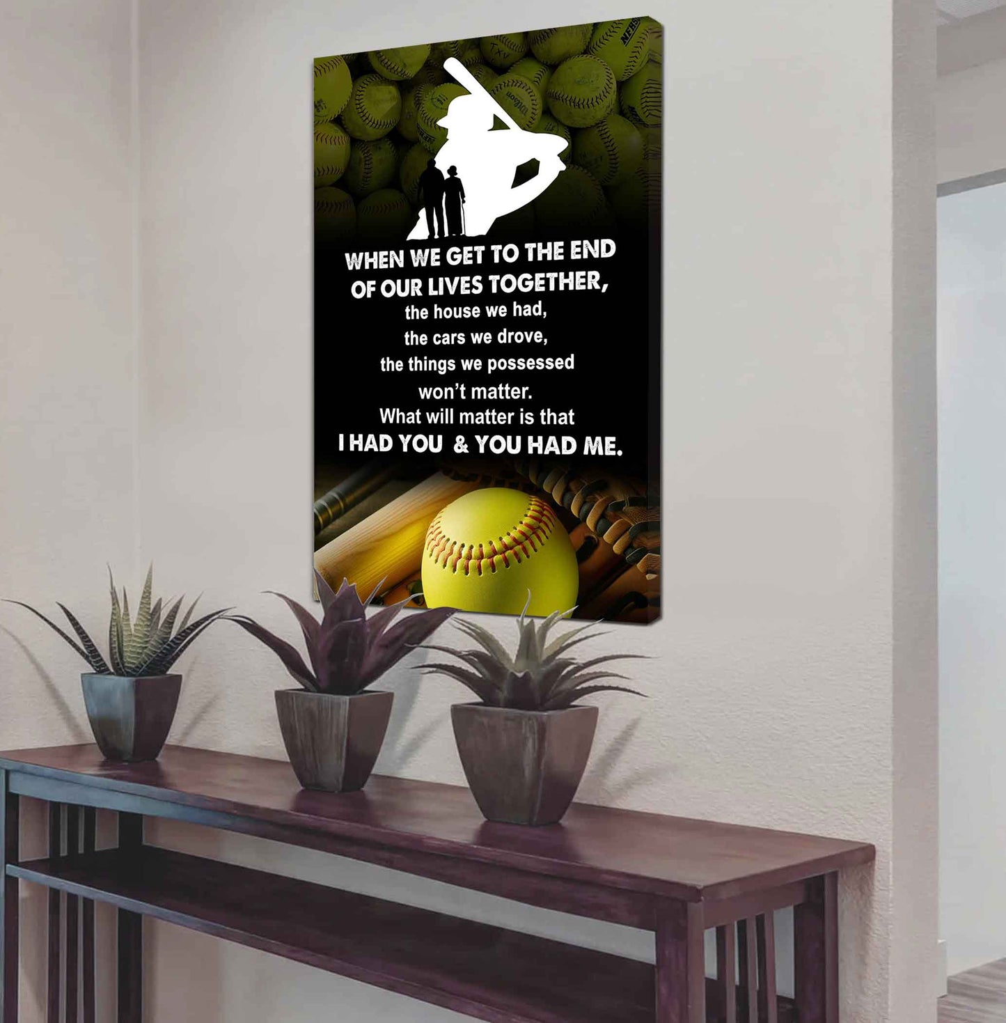 sport poster canvas i had you and you had me gift for wife husband