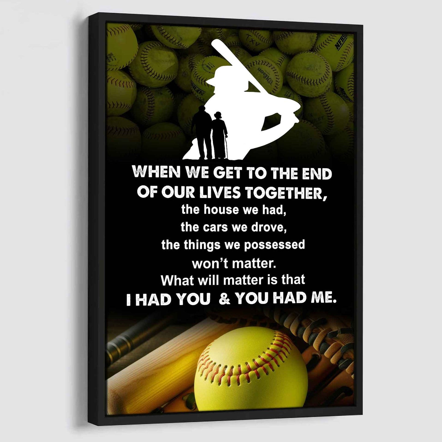 sport poster canvas i had you and you had me gift for wife husband