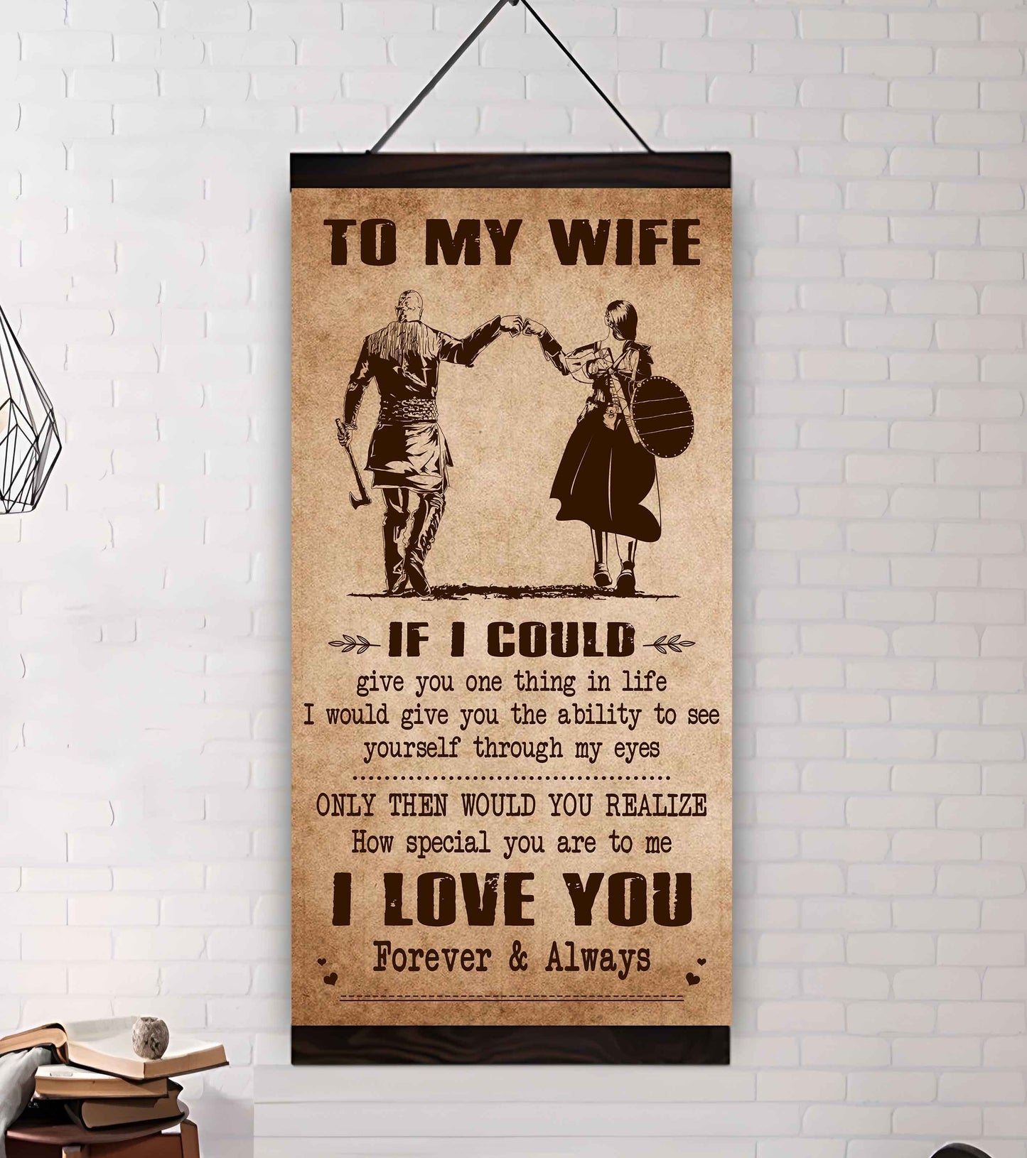 family poster canvas to my wife if i could give you one thing in life - how special you are to me gift for your wife