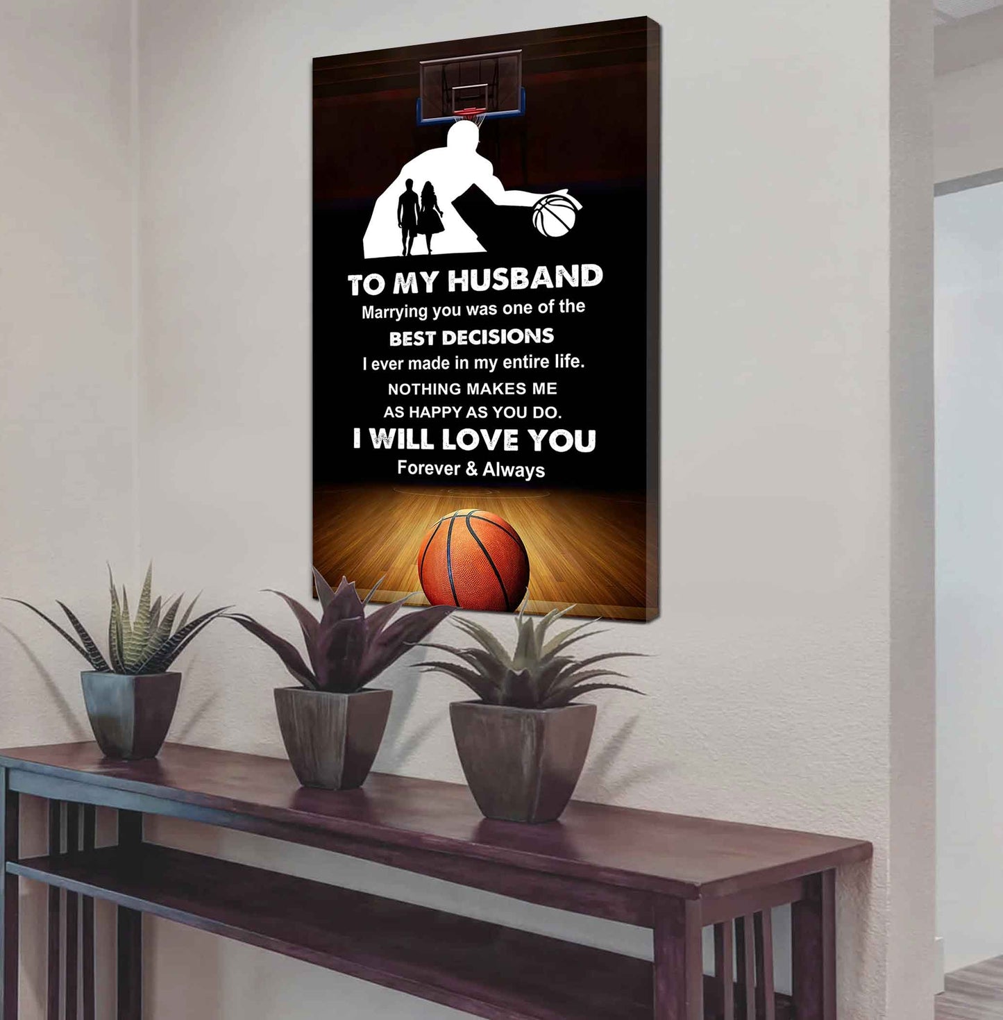 sport poster canvas to my husband marrying you was one of the best decision gift for your husband