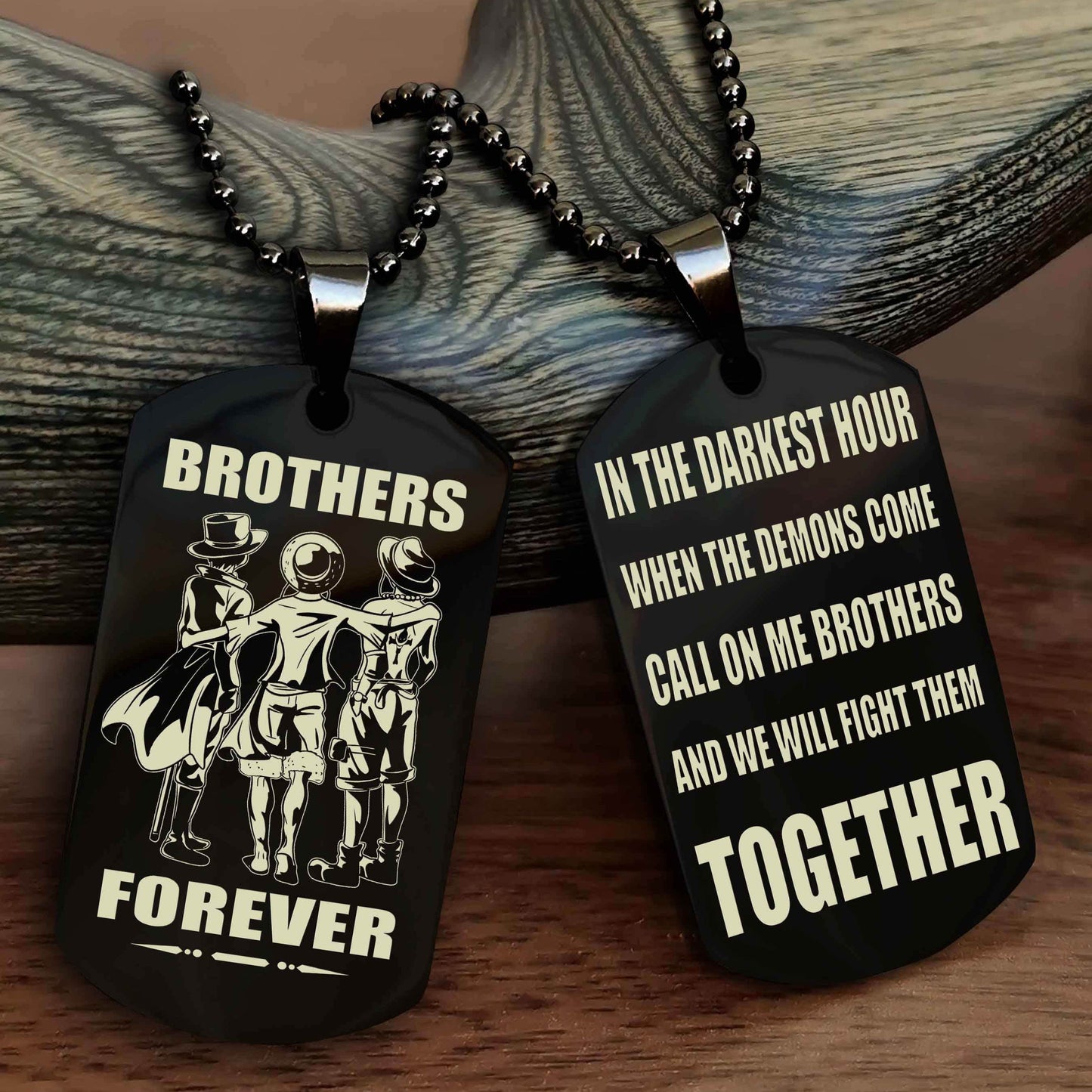 Cowboy Personalized Double Sided Dog Tag For My Brother - Call On Me Brother And We Will Fight Them Together Gift For Your Friend