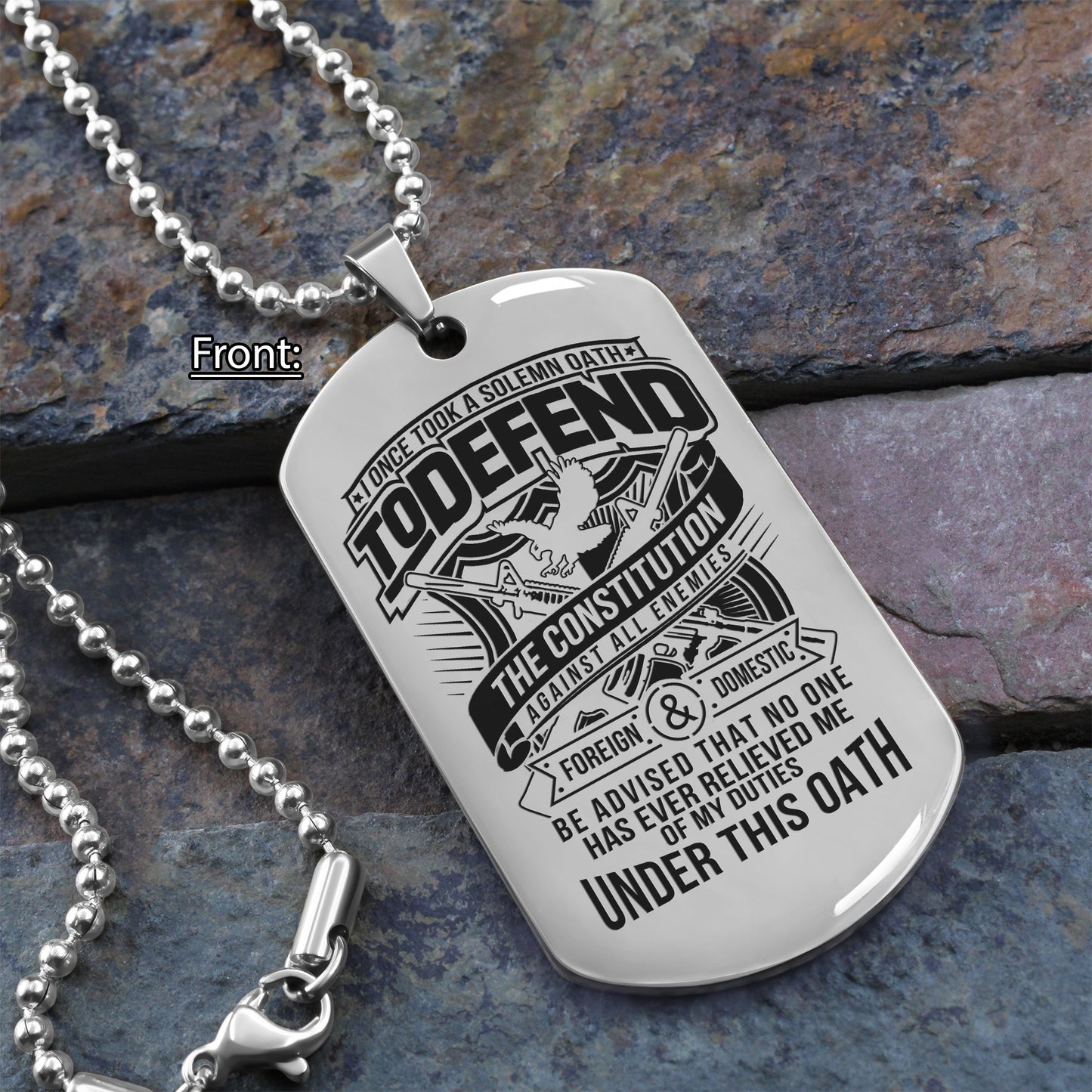 veteran one side dog tag gift for your vetaran your brother memorial day