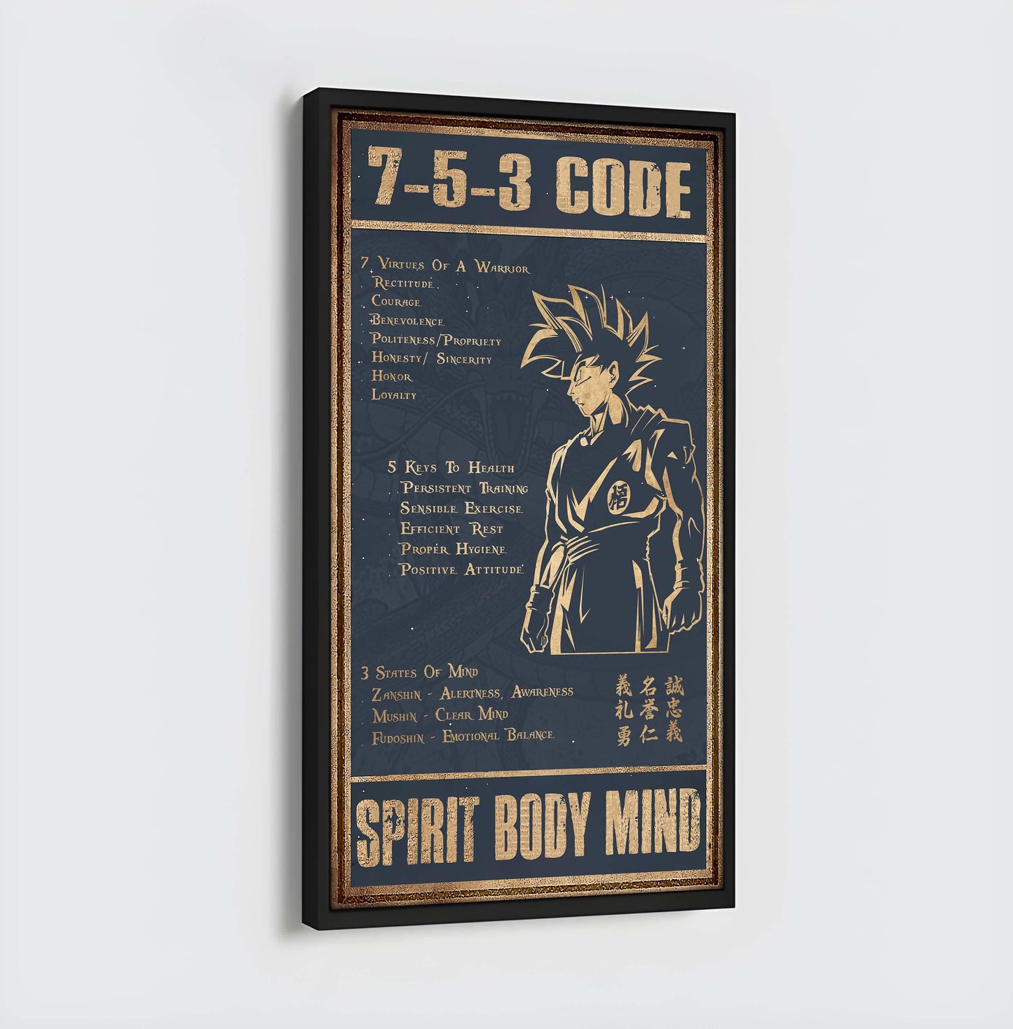 vgt 7 5 3 code new vertical poster canvas wall art (ver2)