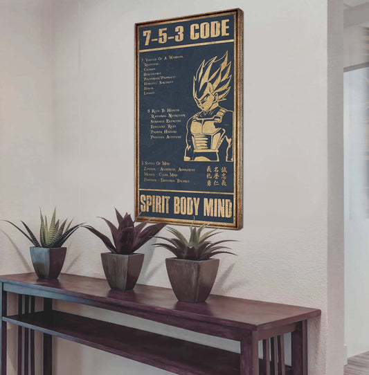 VGT 7 5 3 Code New Vertical Poster Canvas Wall Art (Ver2)