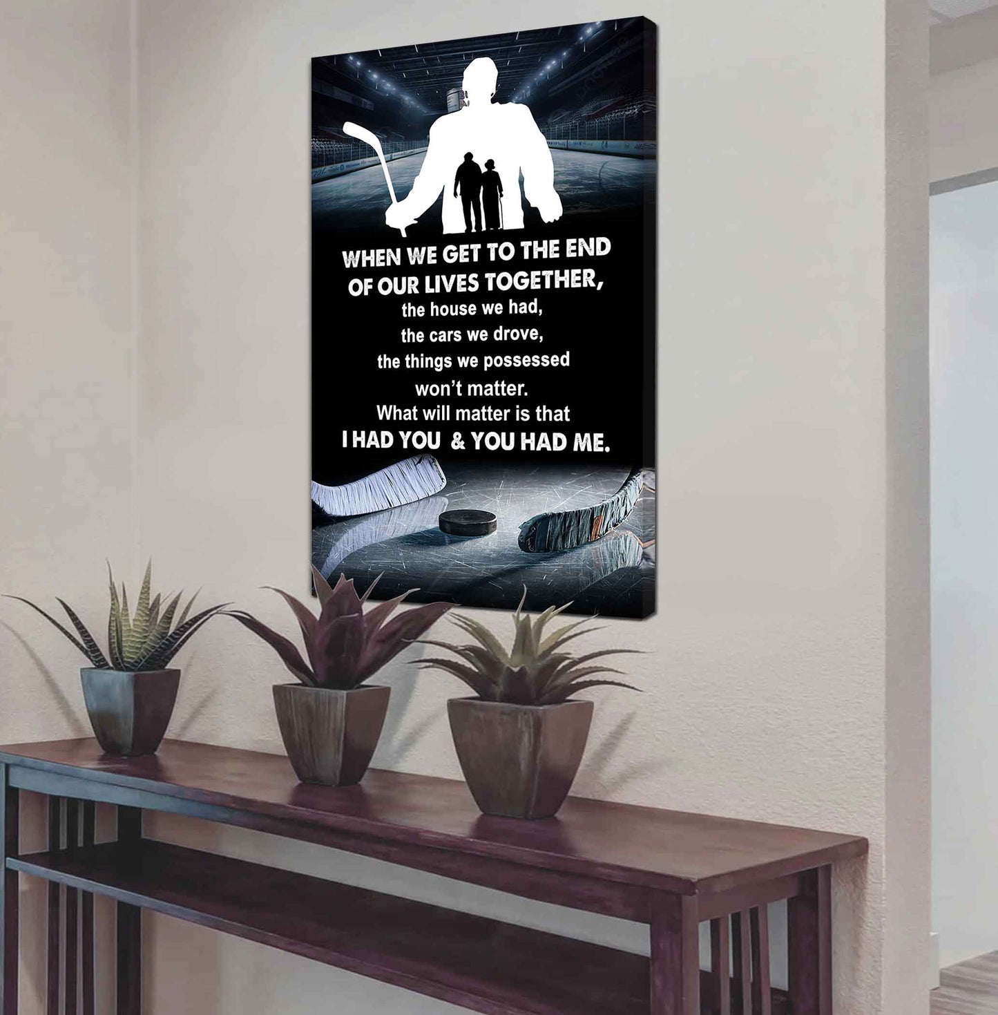sport poster canvas i had you and you had me gift for wife husband