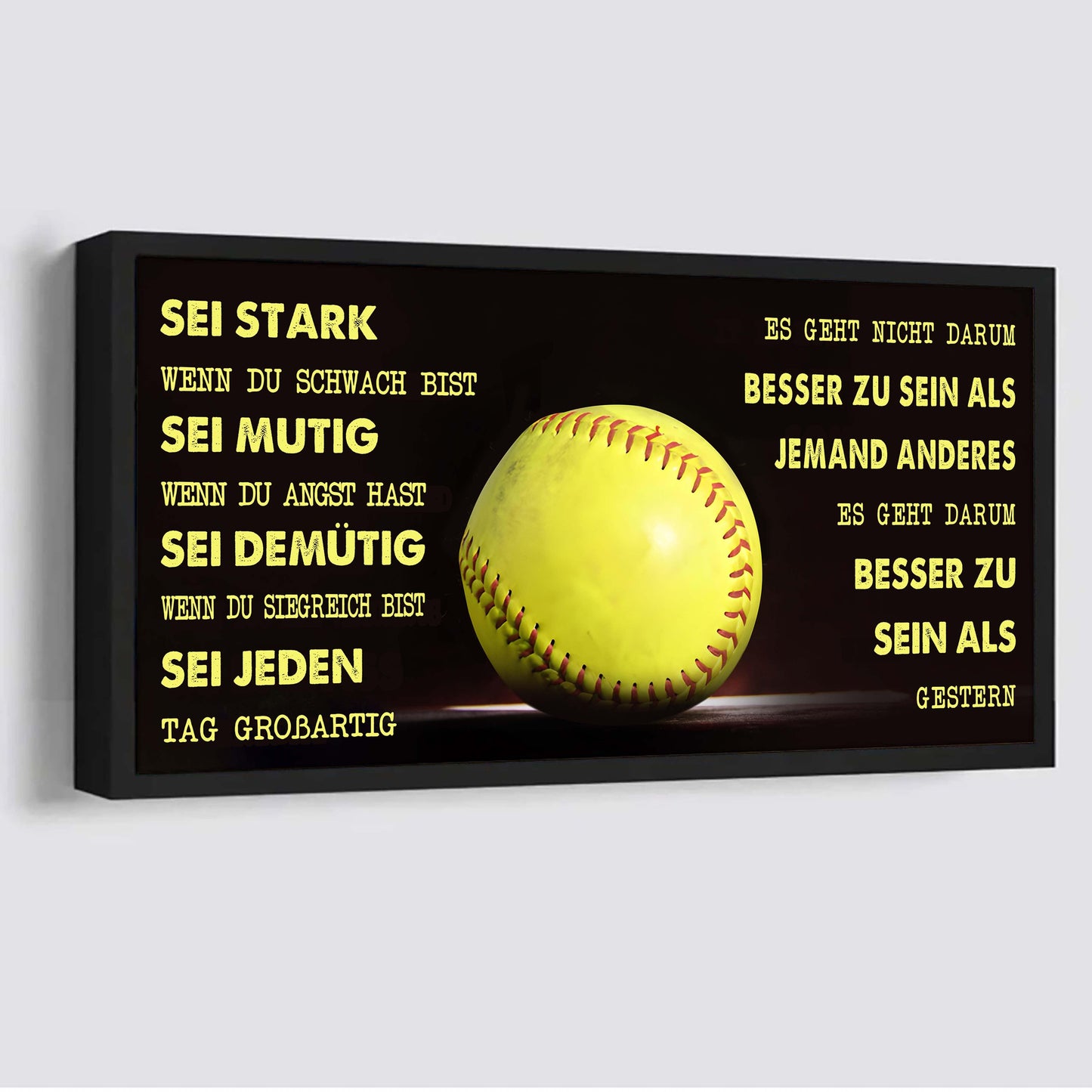 personalisierte basketball-leinwand-poster-sei stark, wenn du schwach bist, sei mutig, wenn du angst hast, sei demütig, wenn du siegreich bist, sei jeden tag großartig