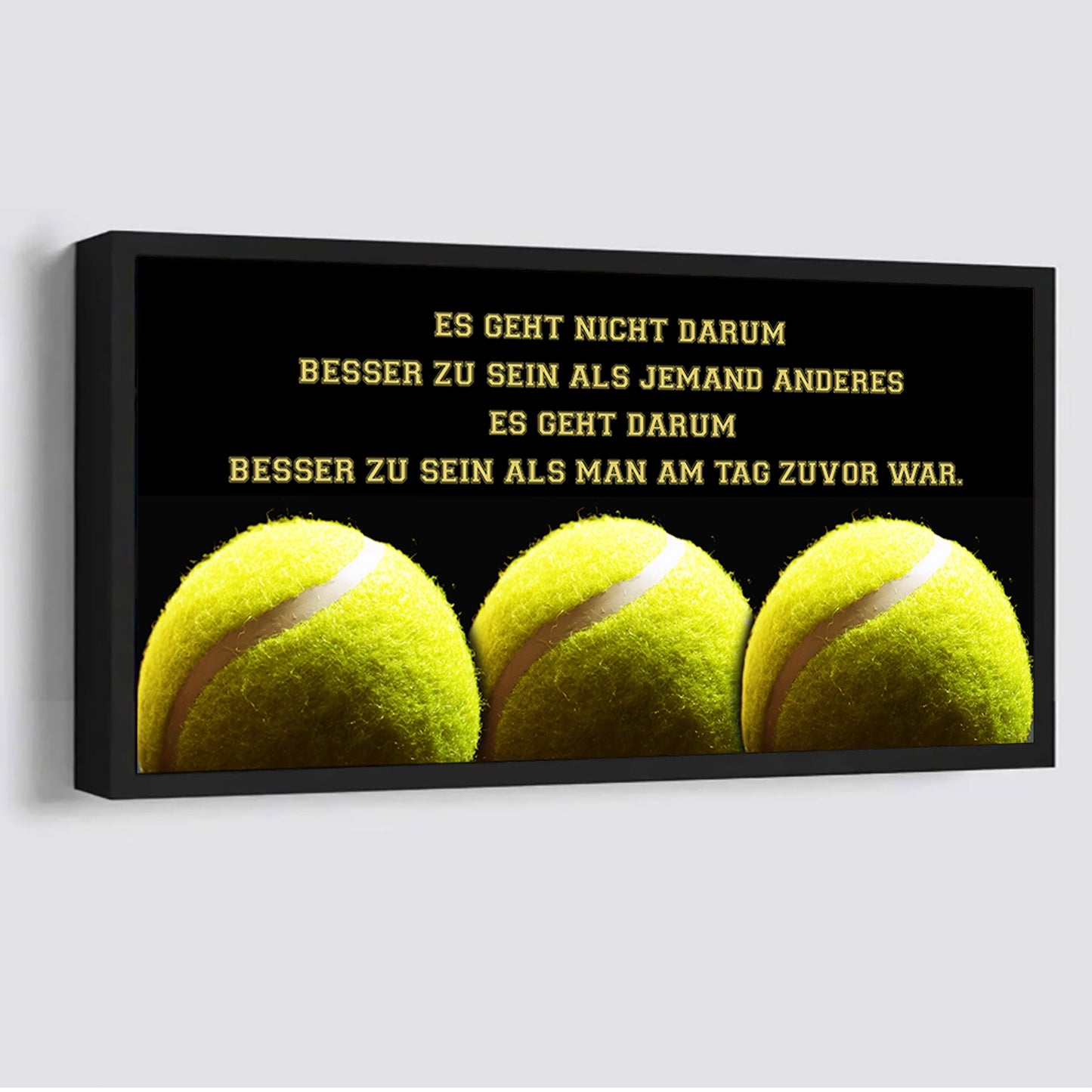 hockey leinwand es geht nicht darum, besser als jemand anderes zu sein
