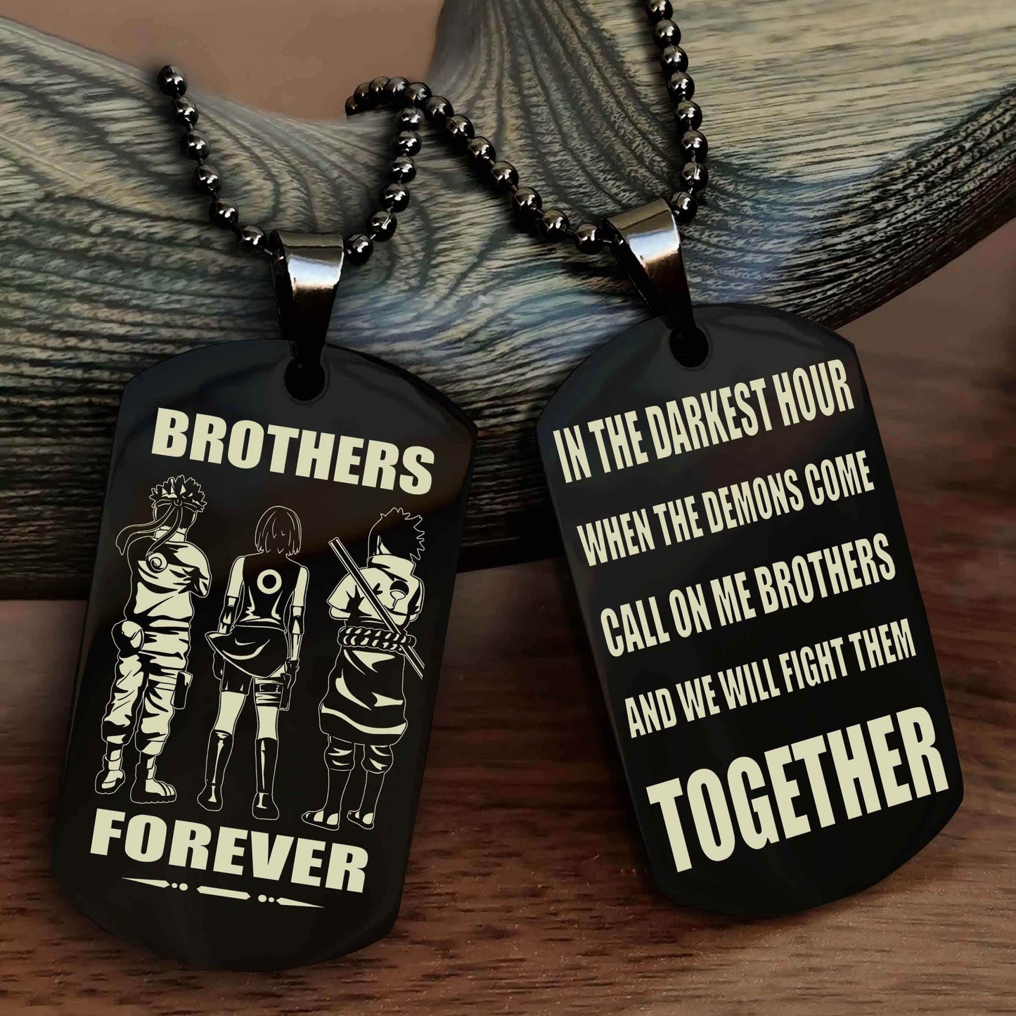 Cowboy Personalized Double Sided Dog Tag For My Brother - Call On Me Brother And We Will Fight Them Together Gift For Your Friend