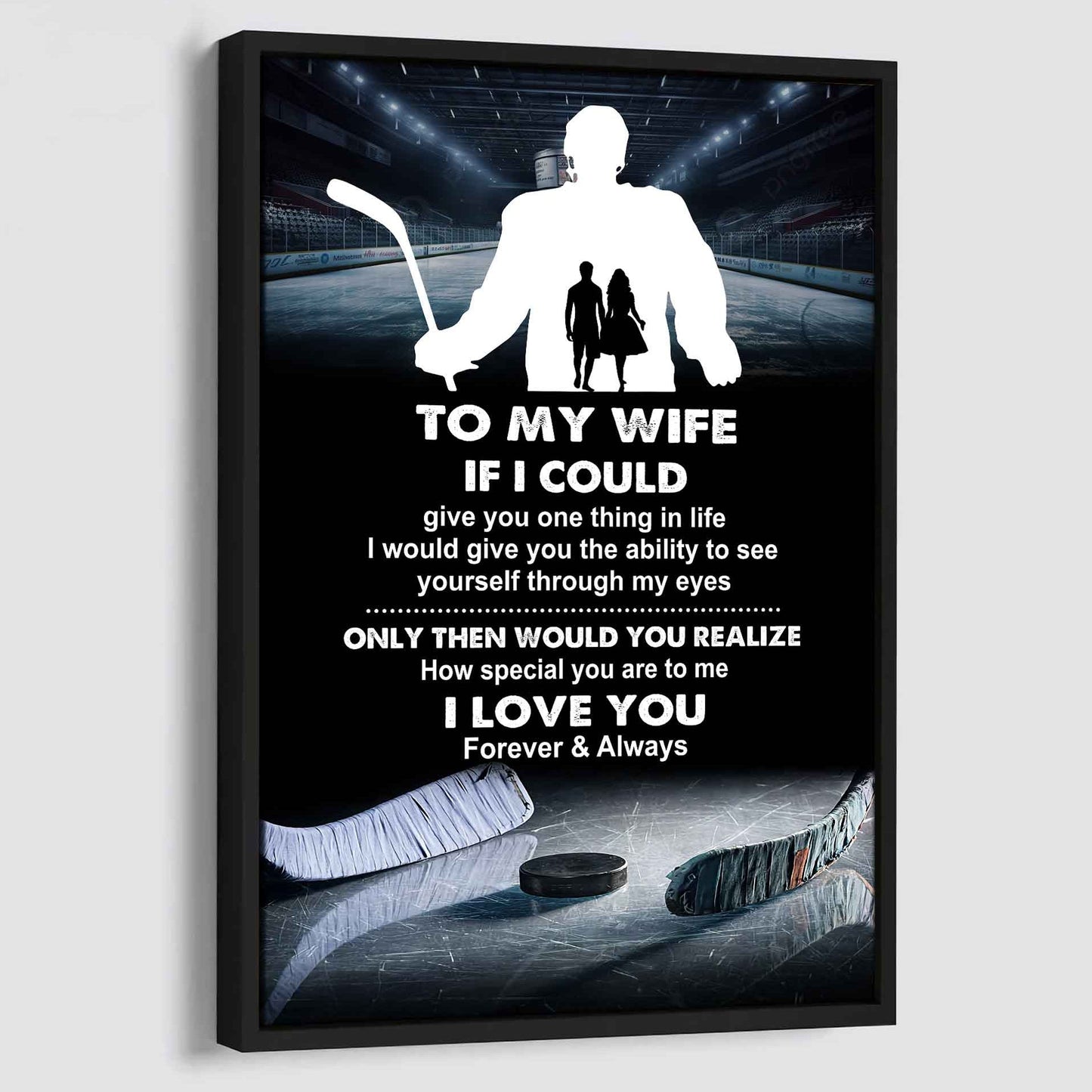 sport poster canvas to my wife if i could give you one thing in life i love you gift for your wife