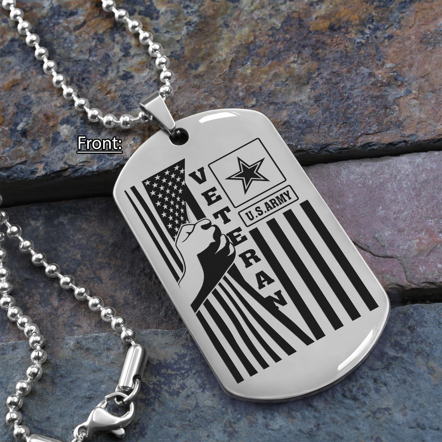 veteran one side dog tag gift for your vetaran your brother memorial day