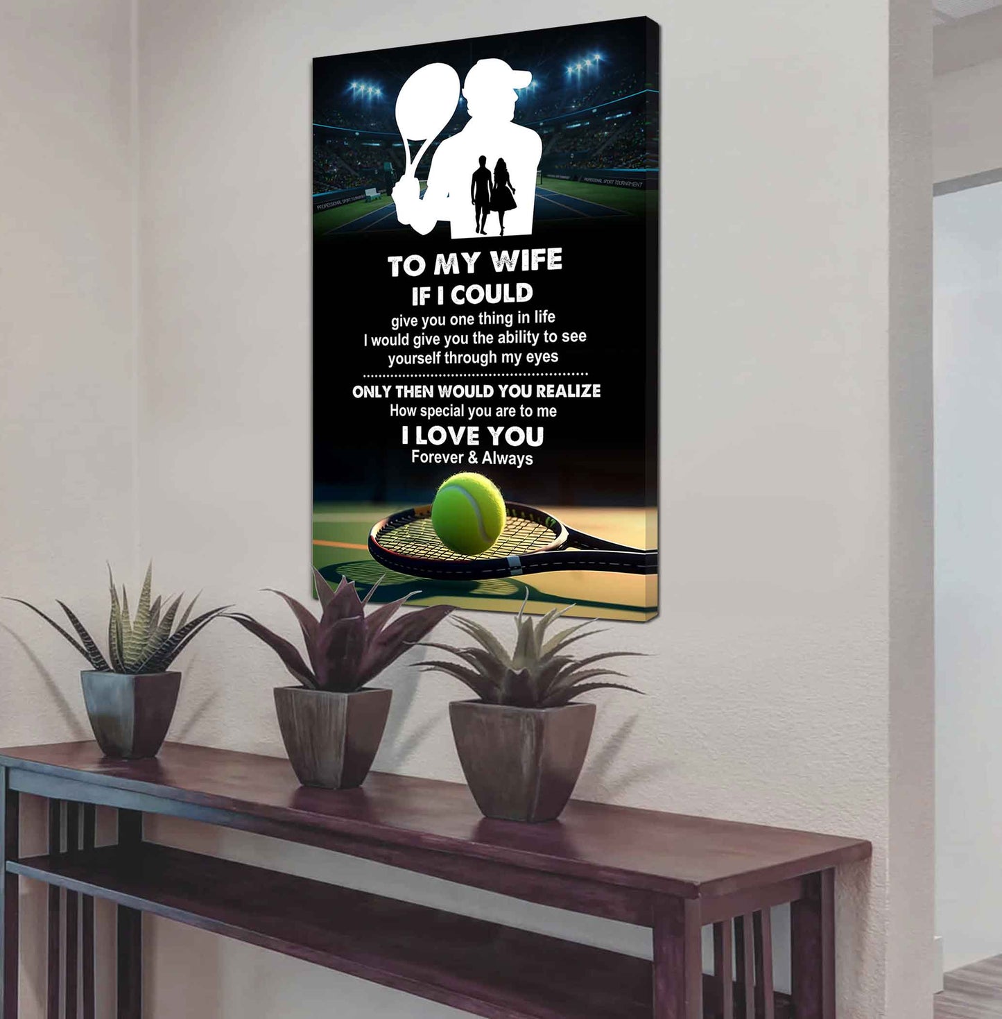sport poster canvas to my wife if i could give you one thing in life i love you gift for your wife