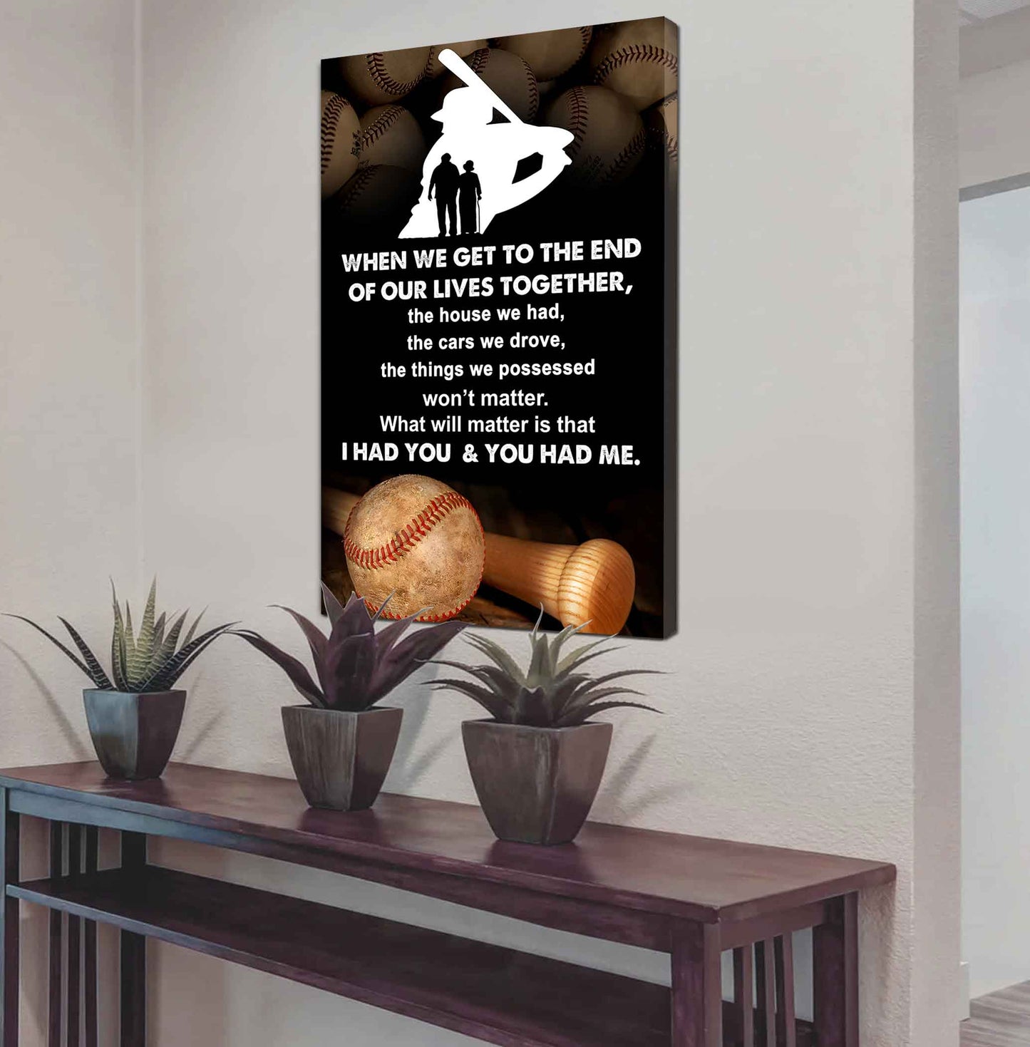 sport poster canvas i had you and you had me gift for wife husband