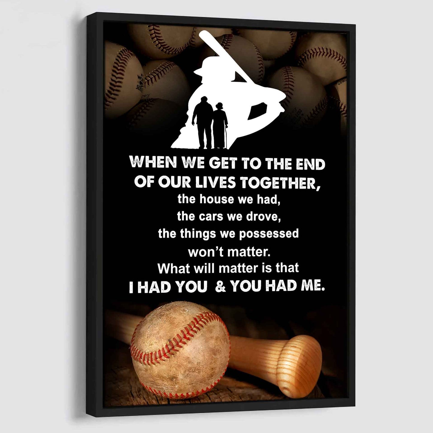 sport poster canvas i had you and you had me gift for wife husband