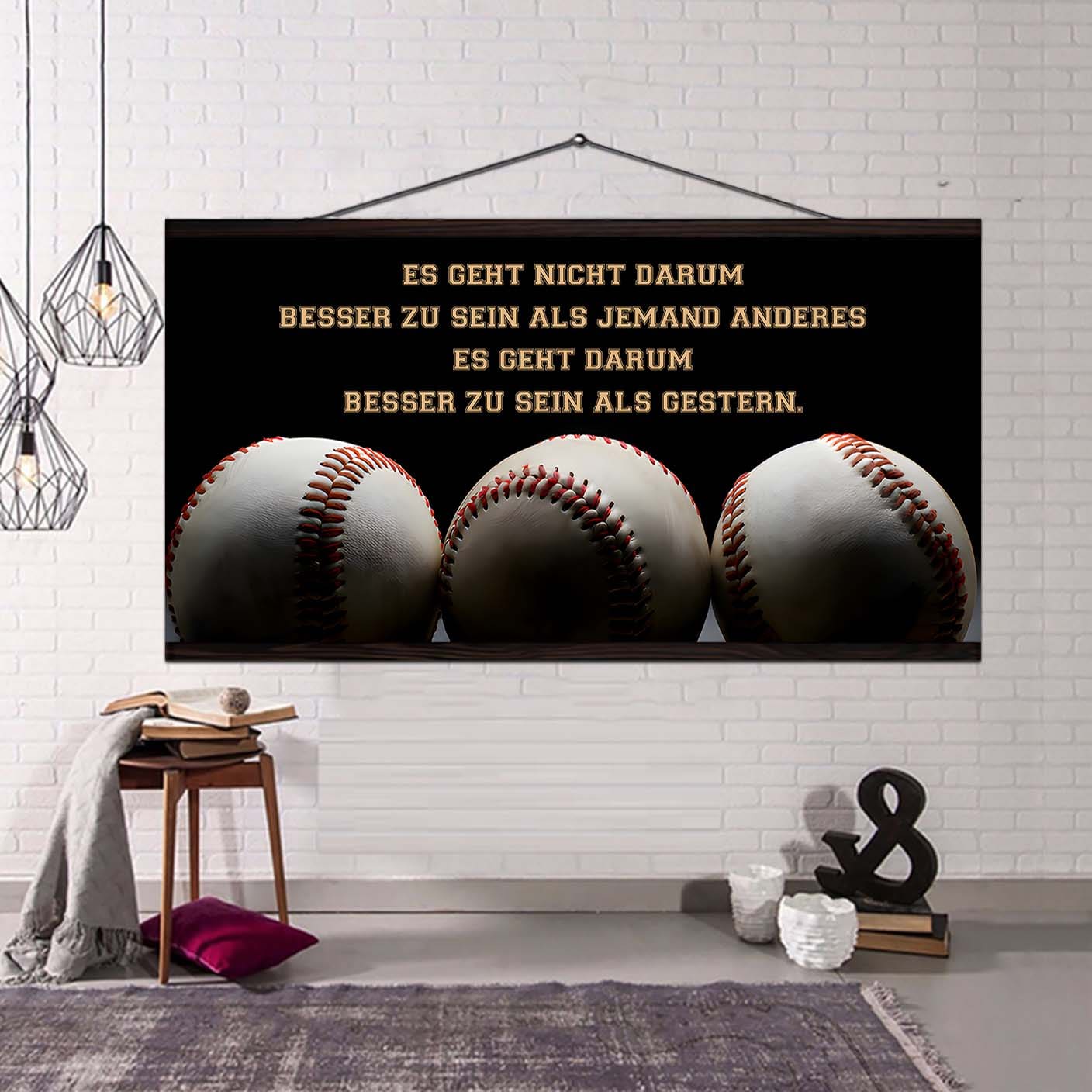 fußball leinwand es geht nicht darum, besser als jemand anderes zu sein