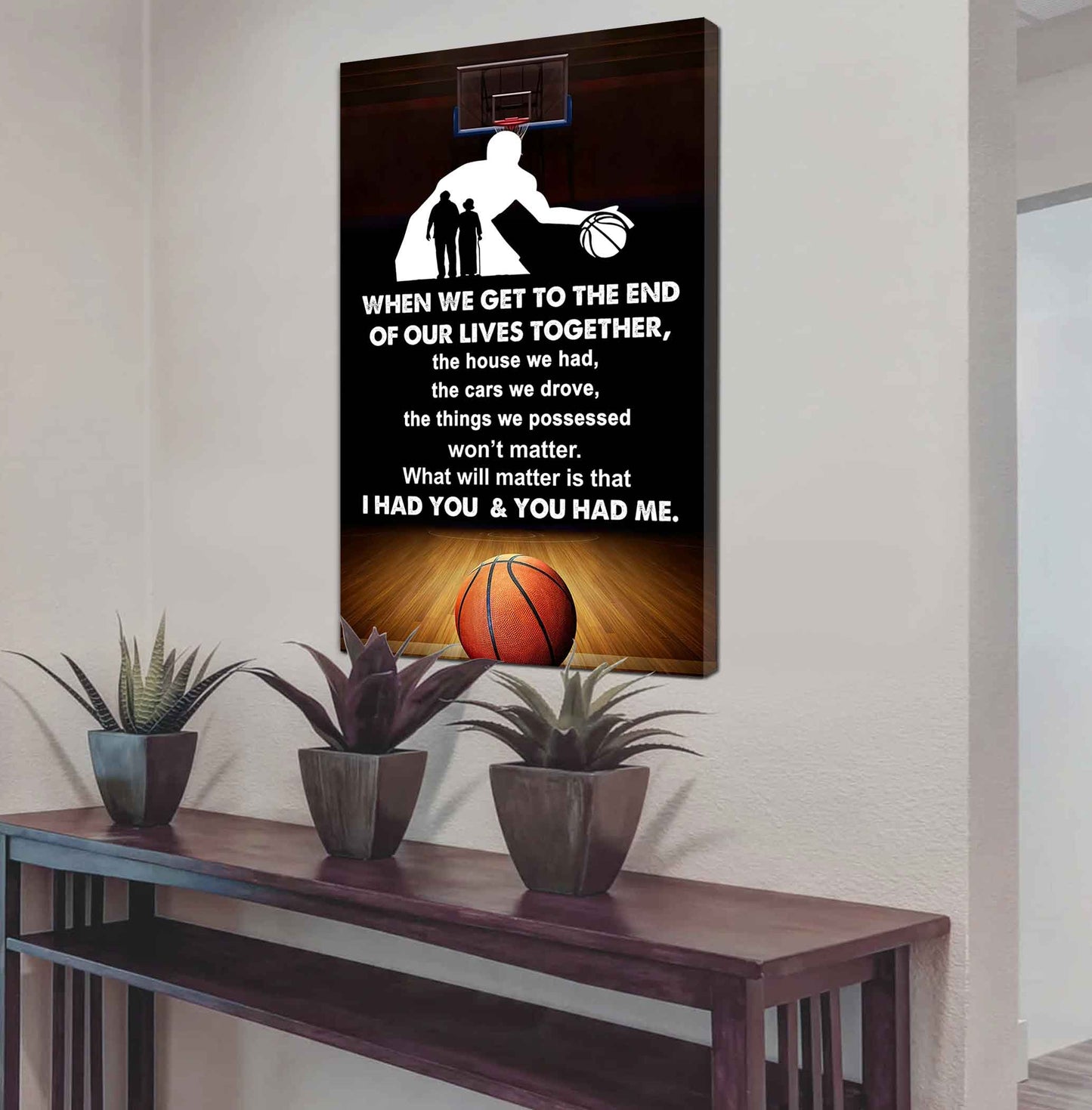 sport poster canvas i had you and you had me gift for wife husband