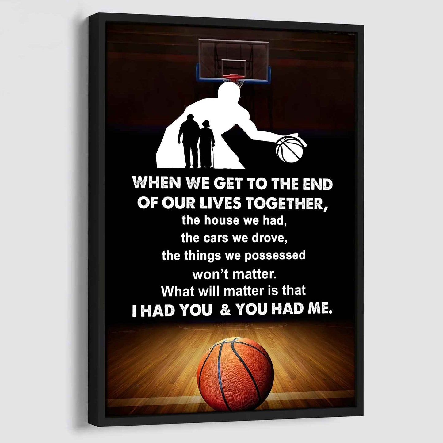 sport poster canvas i had you and you had me gift for wife husband