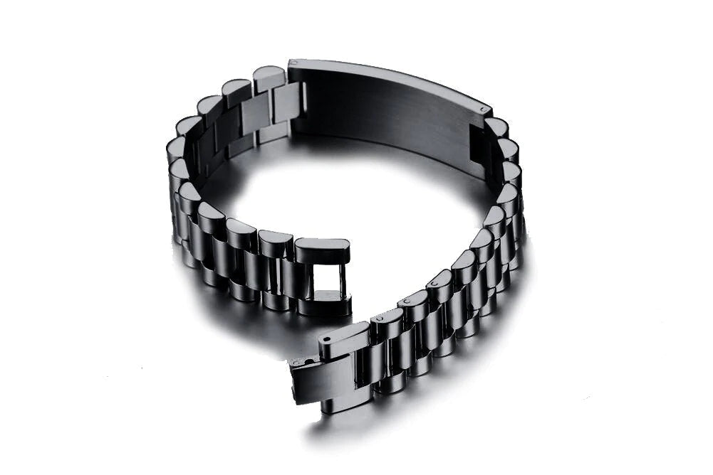 biker engraved double sided bracelet gifts from dad mom to son