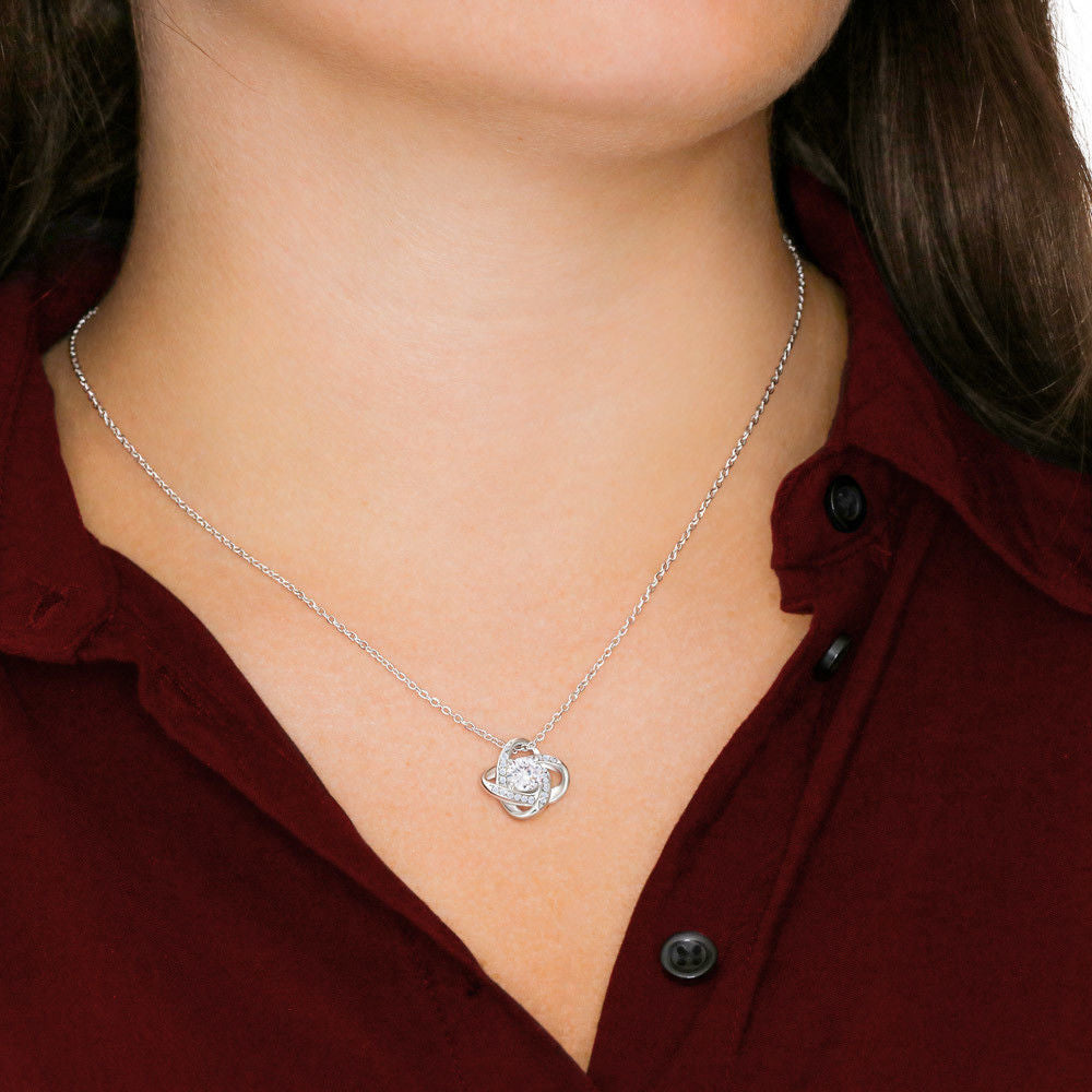 viking love knot necklace dad to daughter that you never lose you either win or learn