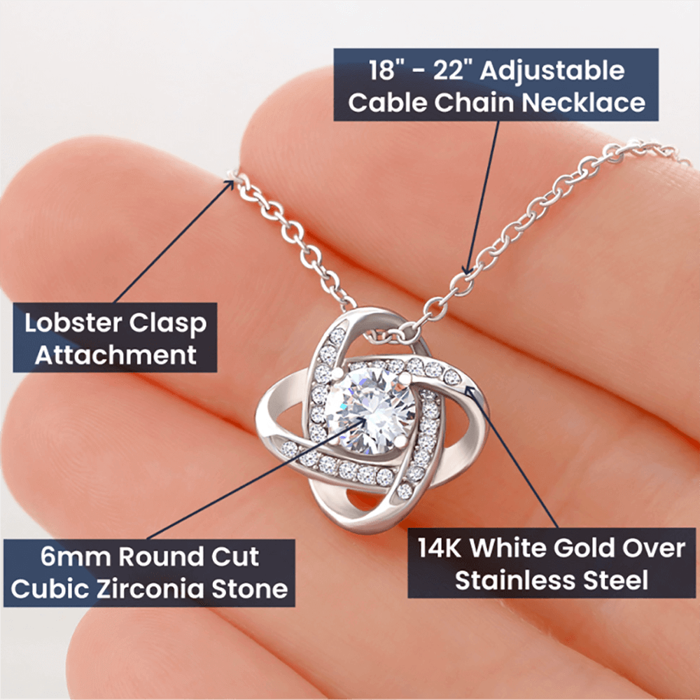 viking love knot necklace dad to daughter that you never lose you either win or learn