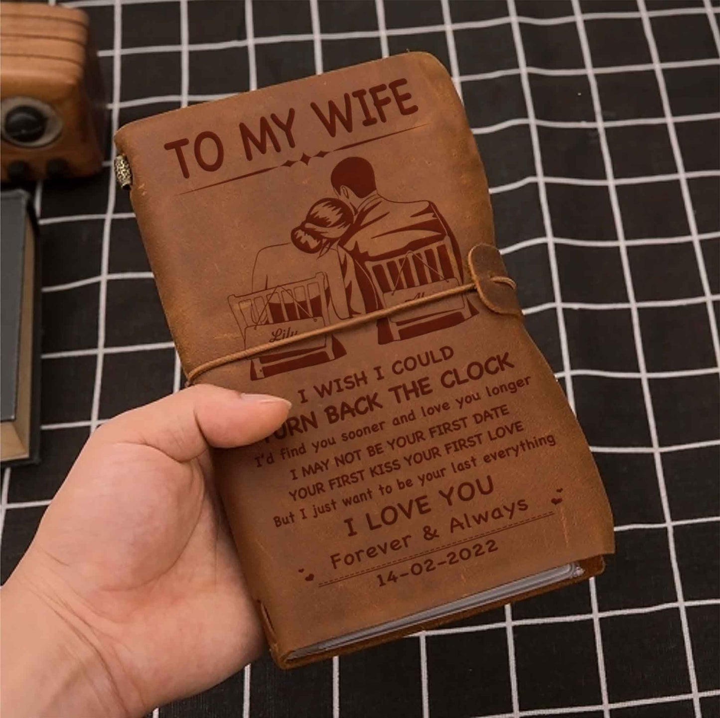 drb valentines gifts vintage journal husband to wife i wish i could turn back the clock i love you forever and always