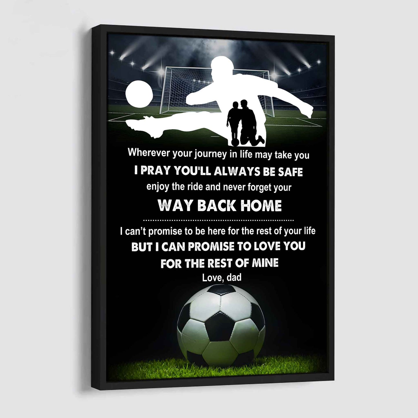 poster canvas to my son never forget your way back home gift from dad