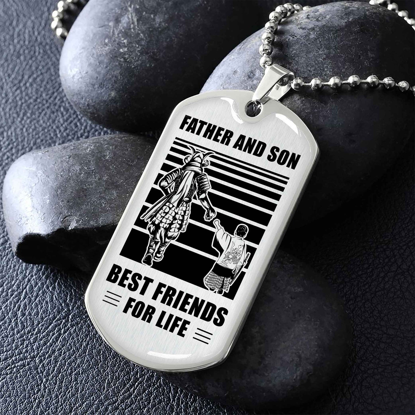 vgt_tr military chain silver plated 18k gold plated father and son best friend for life gift for your son