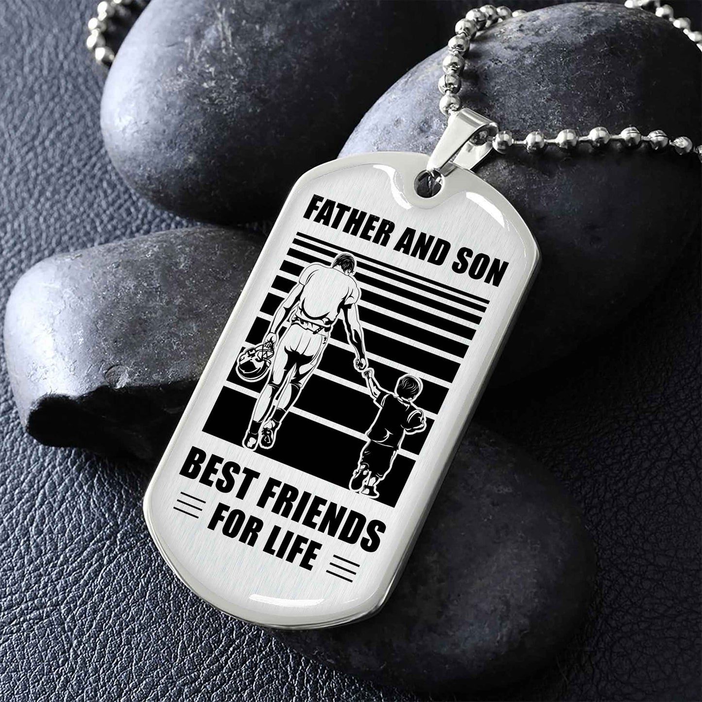 vgt_tr military chain silver plated 18k gold plated father and son best friend for life gift for your son