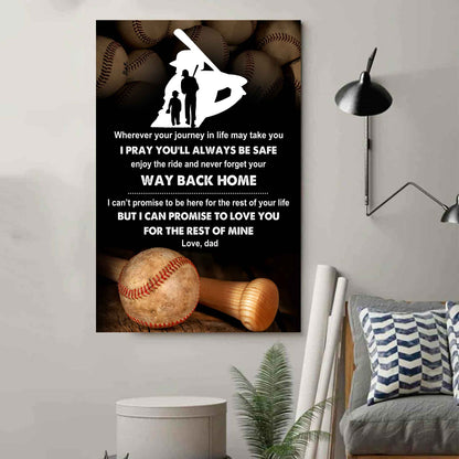 Poster Canvas To My Son Never Forget Your Way Back Home Gift From Dad