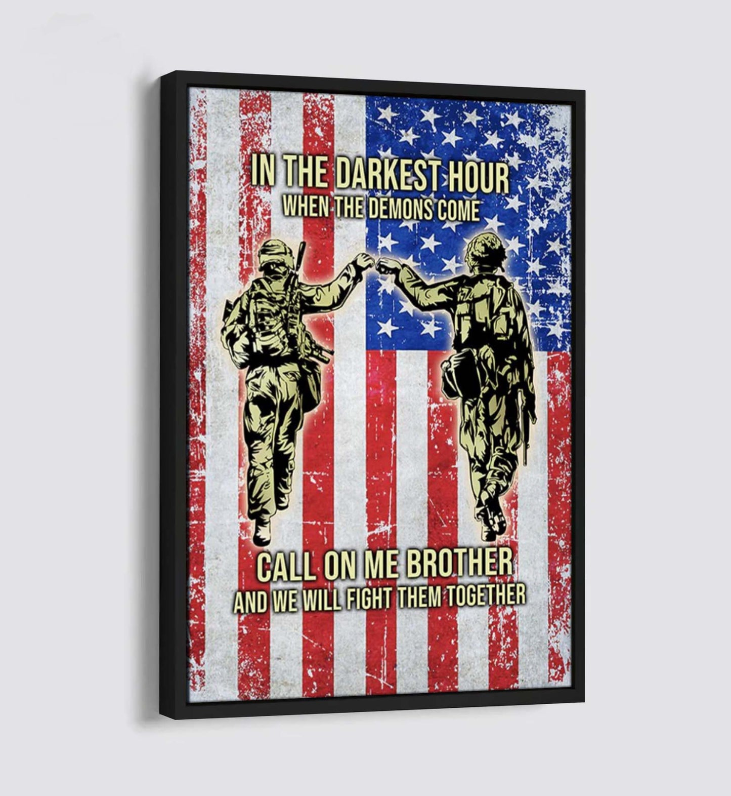 soldier brother canvas call on me brother- 4th of july