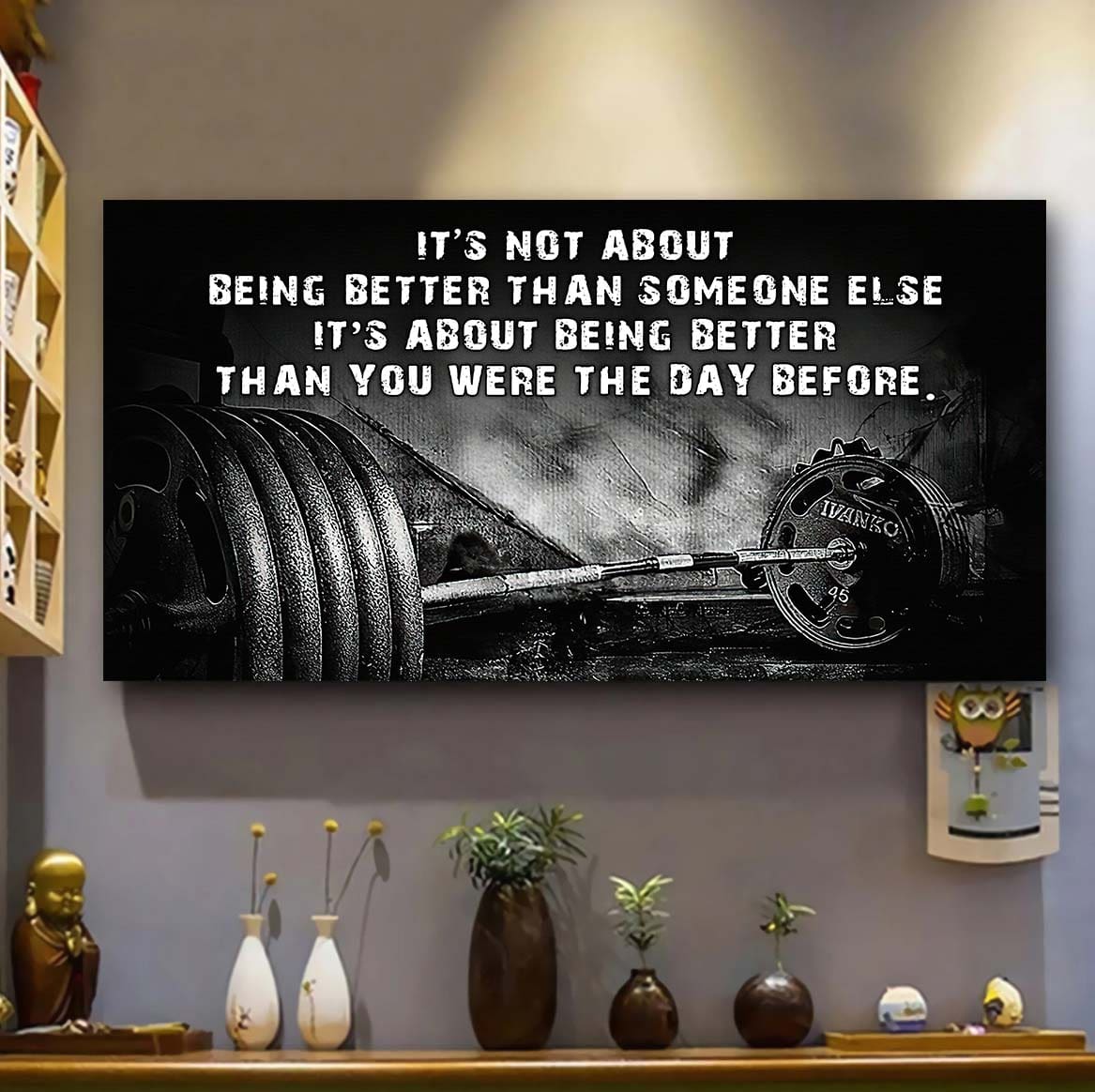 fitness it is not about being better than someone else it is about being better than you were the day before