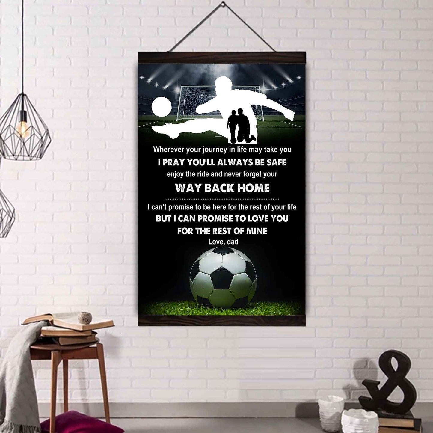 poster canvas to my son never forget your way back home gift from dad