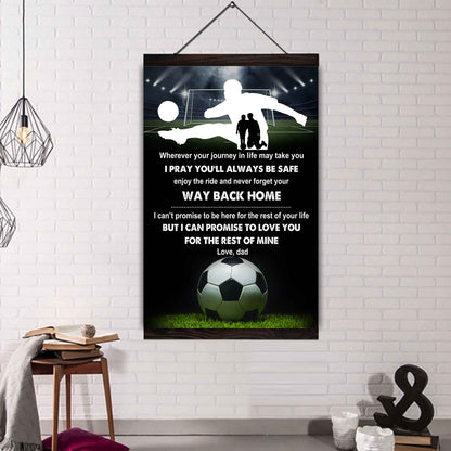 Poster Canvas To My Son Never Forget Your Way Back Home Gift From Dad