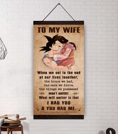 DRB VGT- I Had You And You Had Me Wife And Husband - Vertical Poster Canvas, Gift For Your Darling