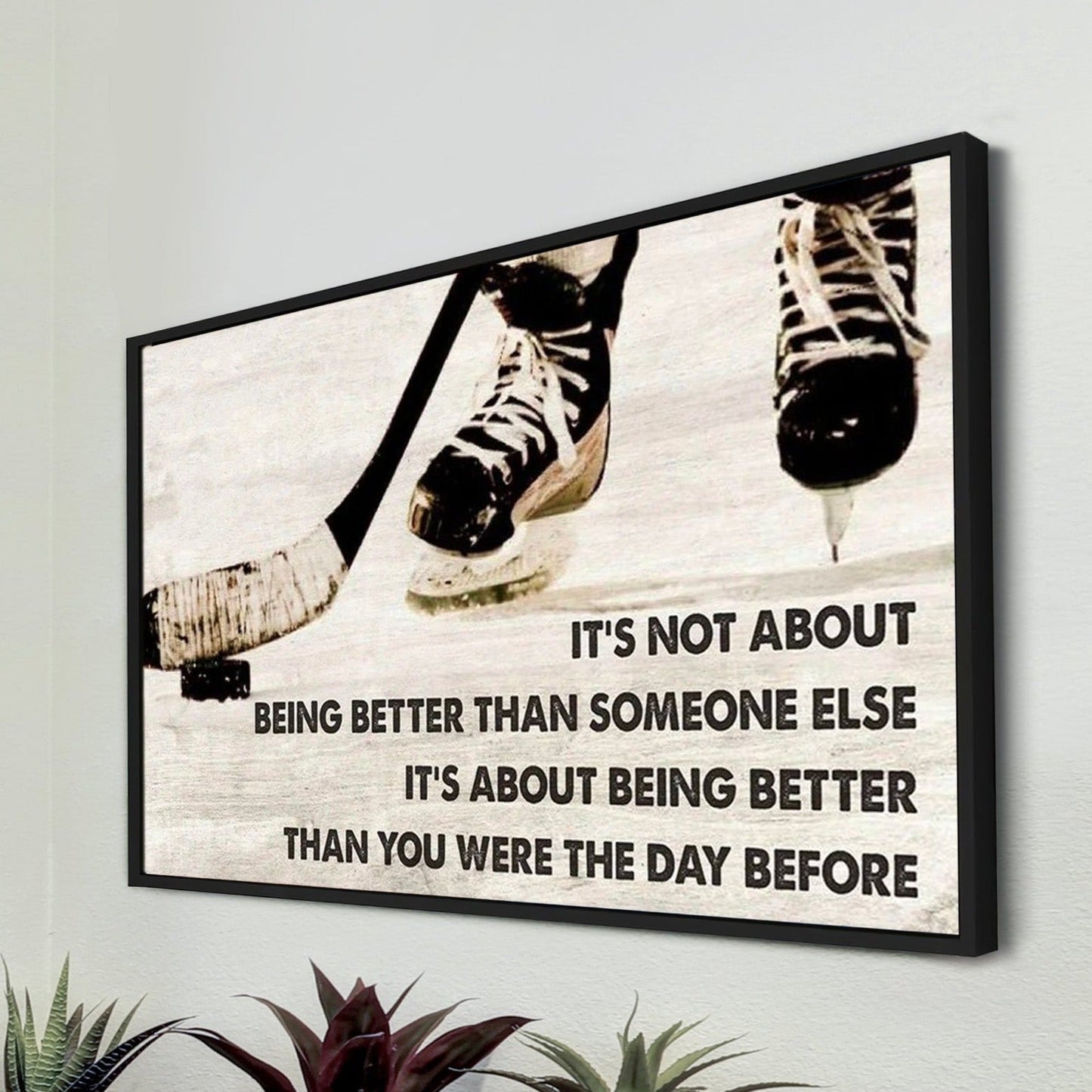 mma customizable poster canvas - it is not about better than someone else, it is about being better than you were the day before