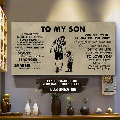 GK TO MY SON- I WANT YOU TO BELIEVE- CANVAS POSTER