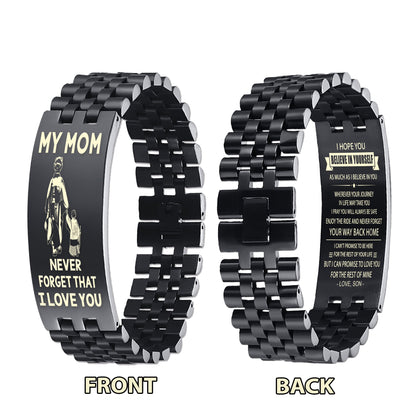 To My Mom Double Sided Bracelet Your Way Back Home Gift From Son To Mom